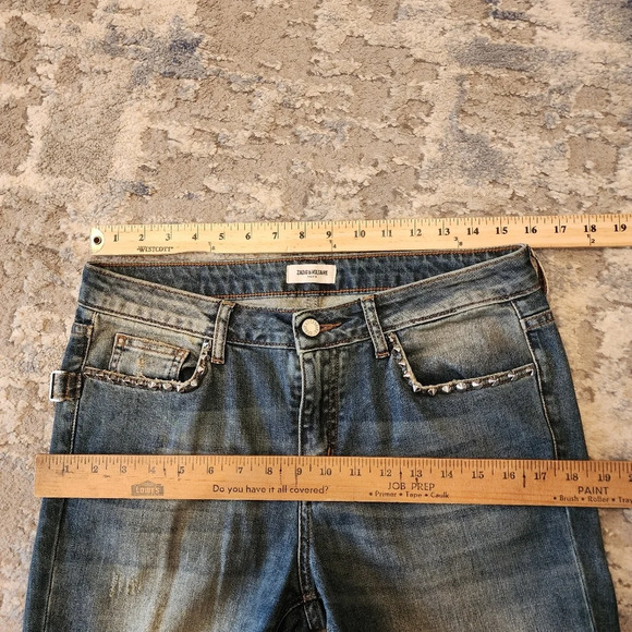 Zadig & Voltaire Studded Eva Use Jeans. Women's size 28. - Picture 14 of 16